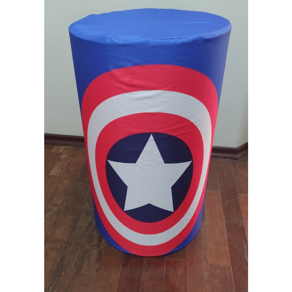 Capa de Cilindro Tam. M2 Escudo Capitão América - Maluhe decorações 