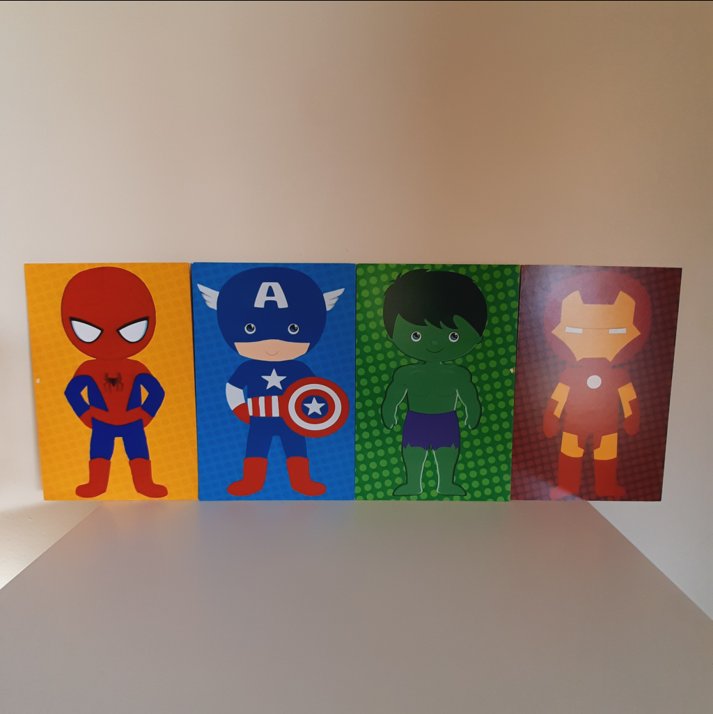 Kit Quadrinhos Vingadores - Maluhe decorações 
