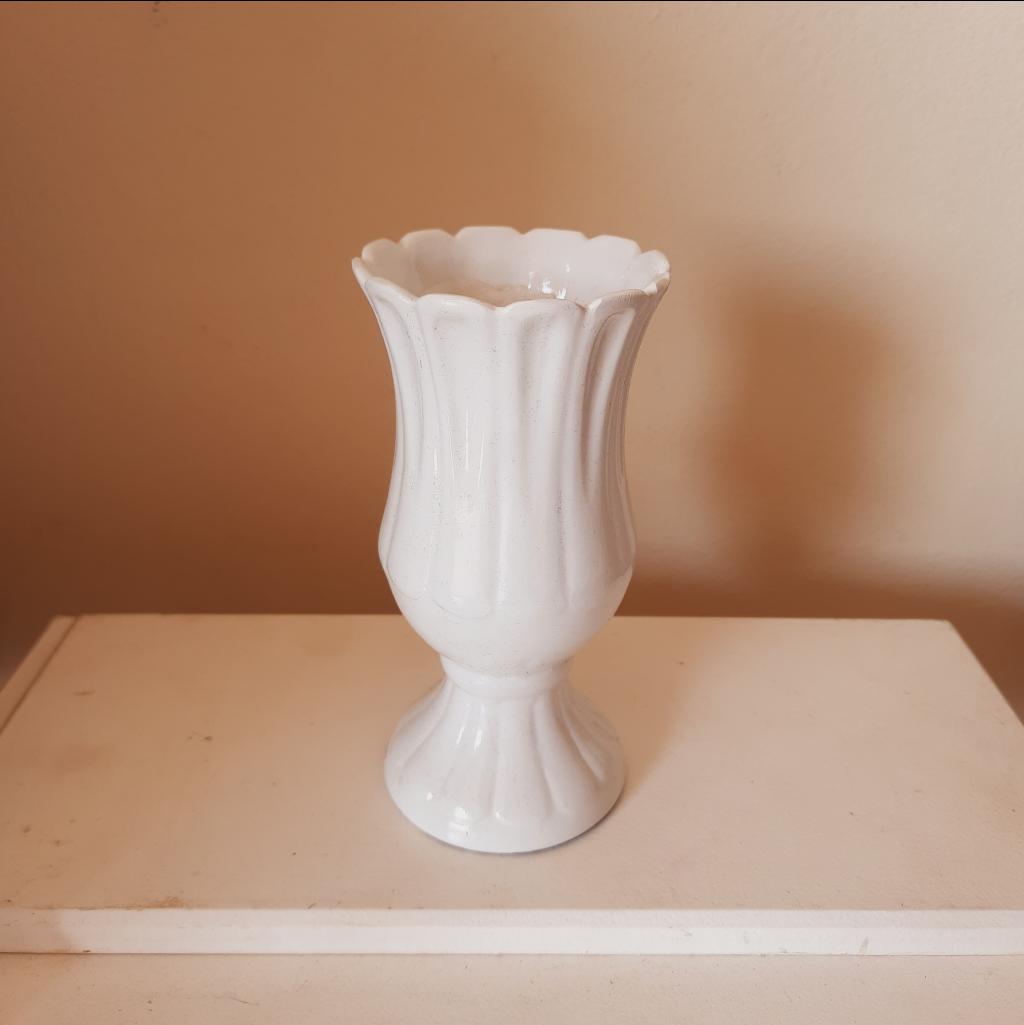 Vasinho Cerâmica Branco - Maluhe decorações 
