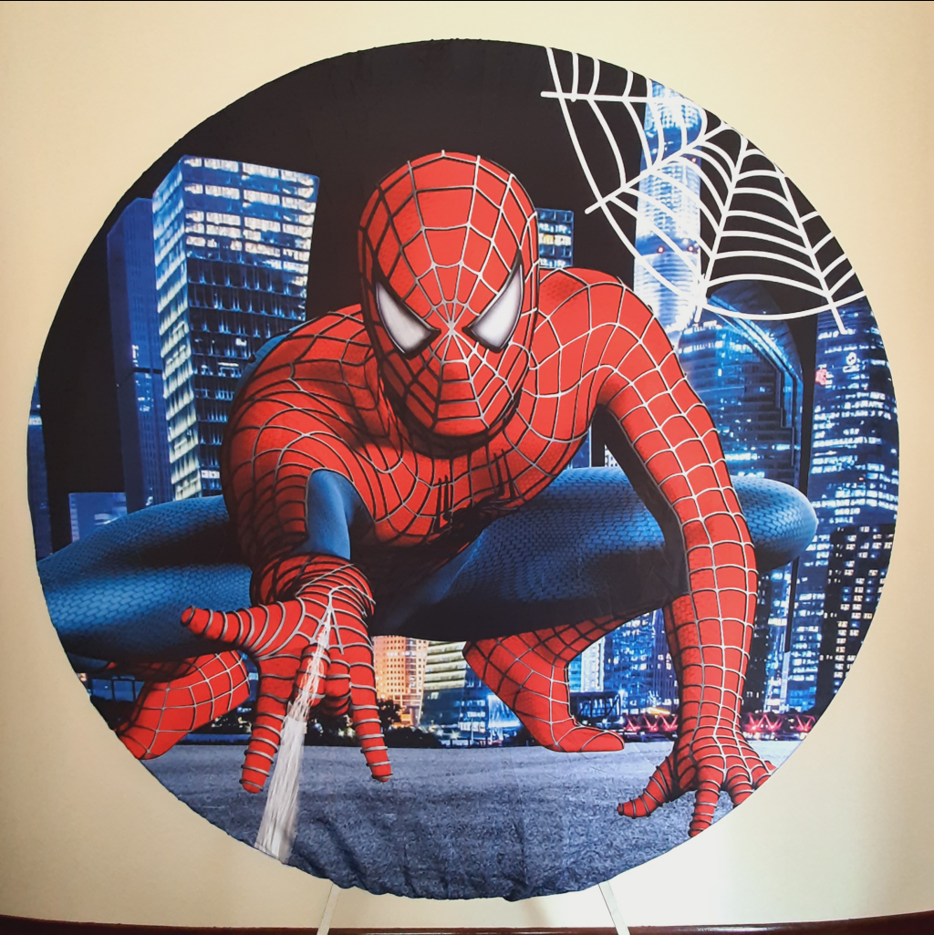 Painel Redondo Homem Aranha - Maluhe decorações 