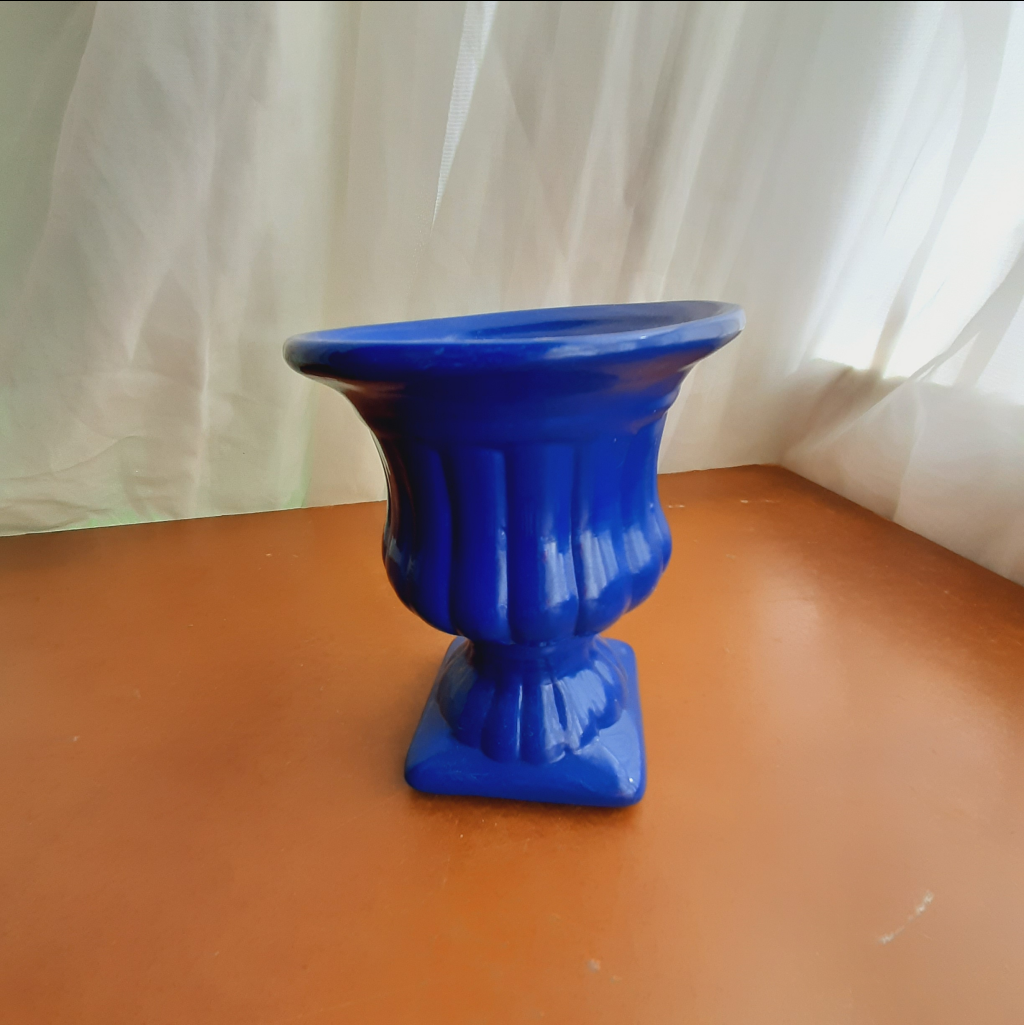 Vasinho Cerâmica Azul - Maluhe decorações 