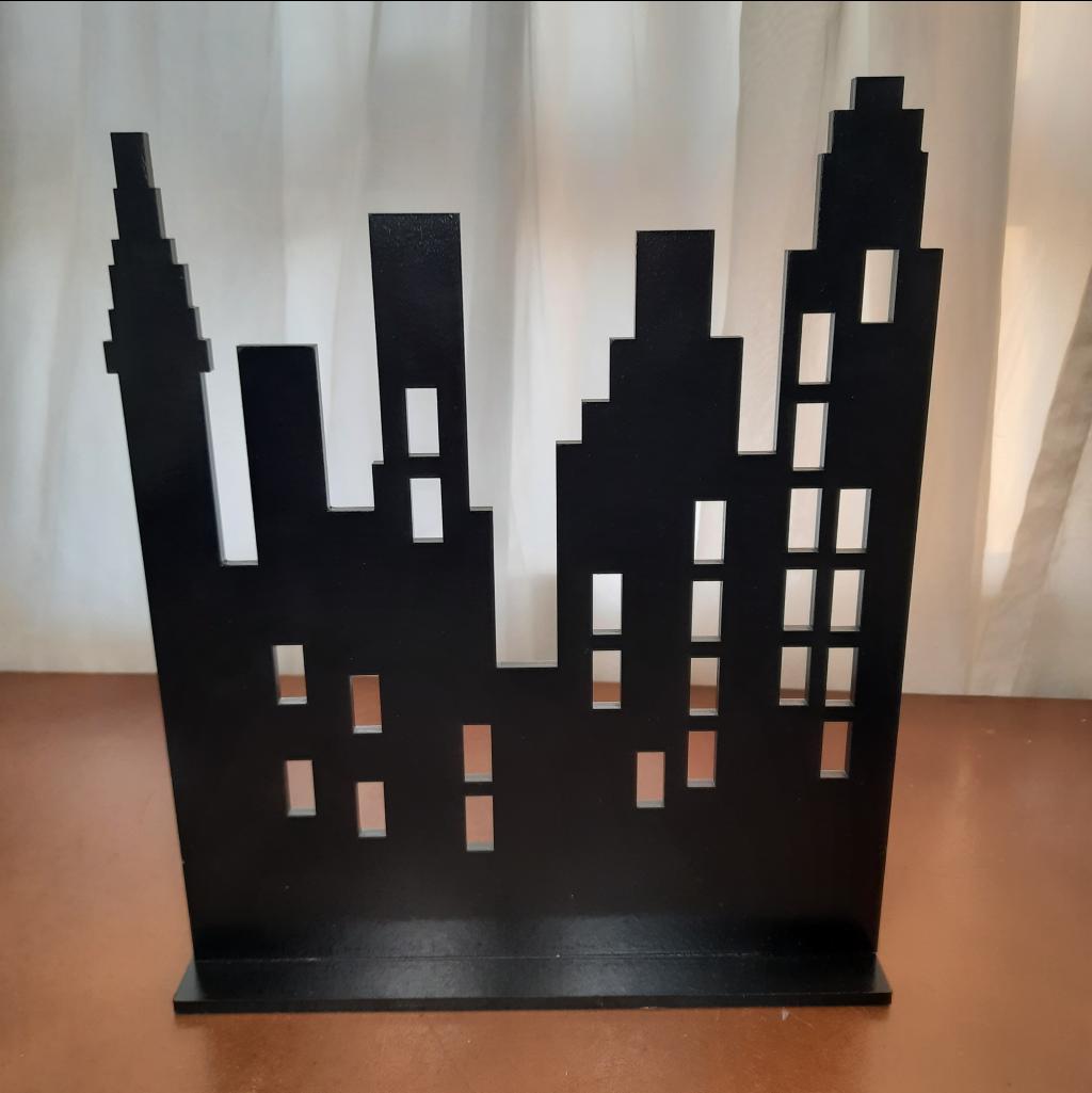 Display Prédio Preto Mdf - Maluhe decorações 