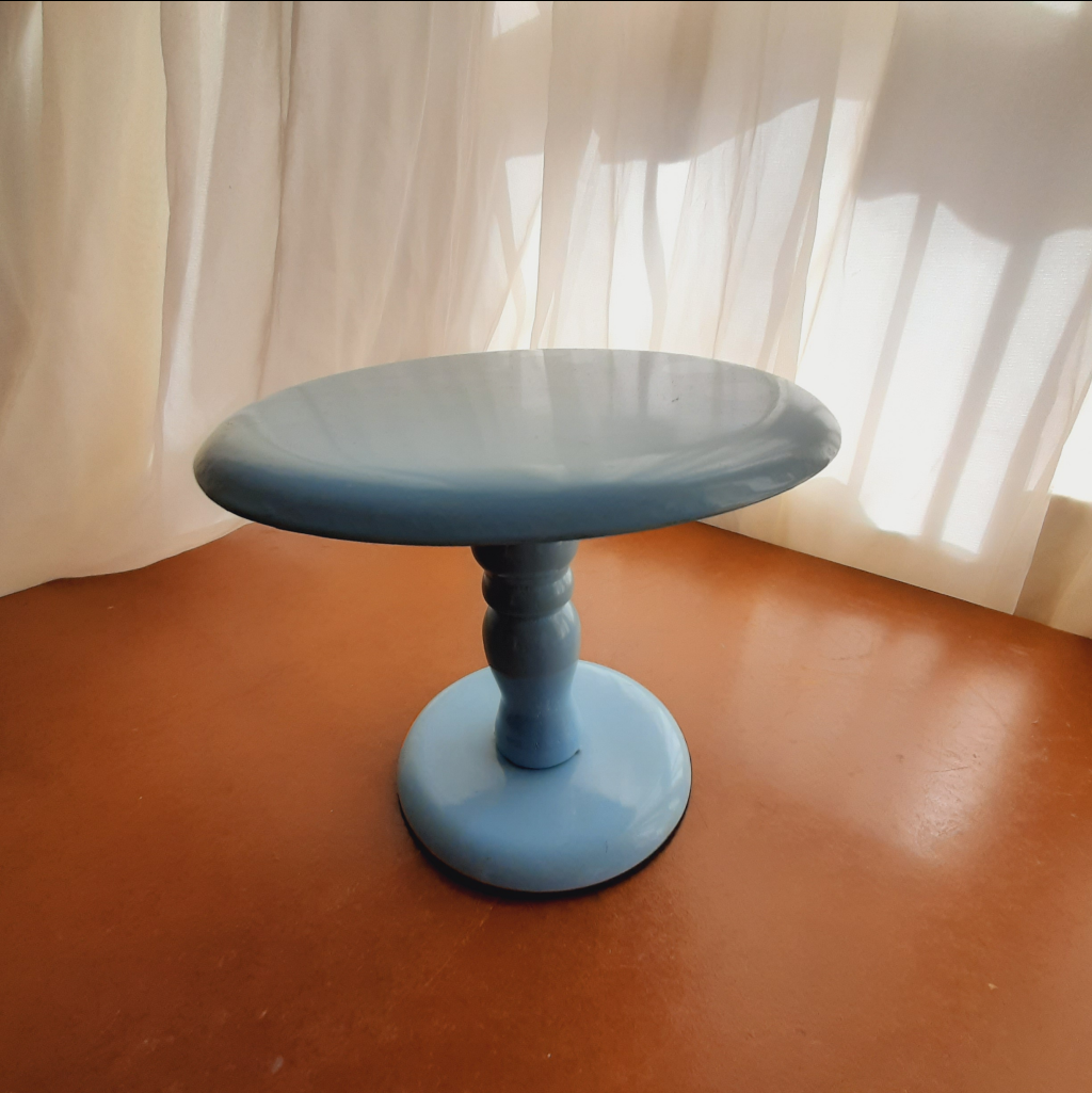 Boleira Mdf Tam. P 15Cm. Azul Bebê - Maluhe decorações 