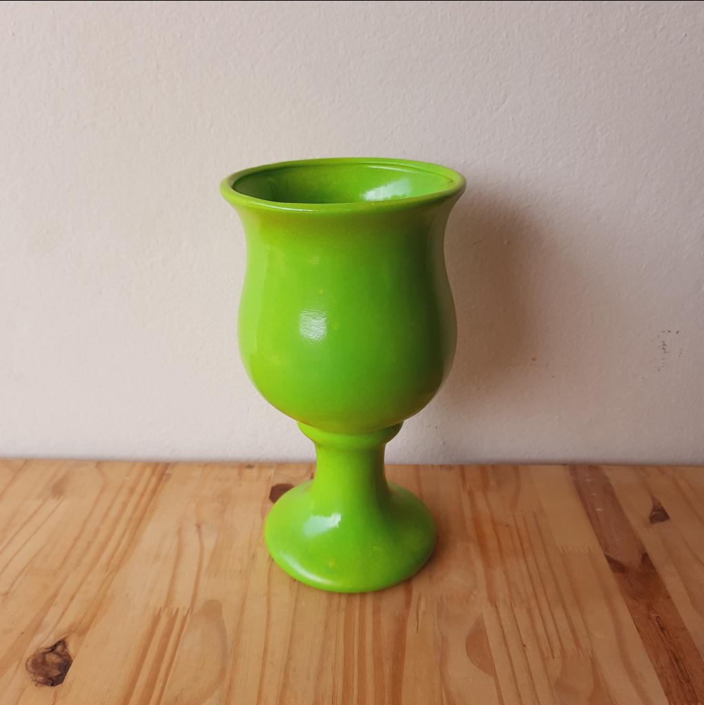 Vaso Cerâmica Verde - Maluhe decorações 