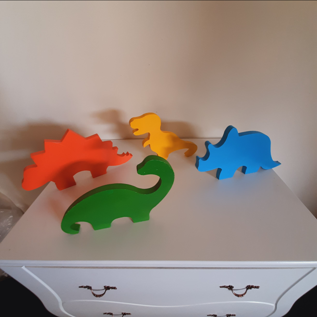 Kit Dino Baby Mdf - Maluhe decorações 