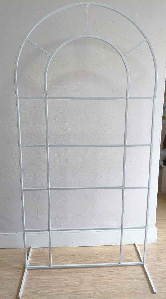 Painel Metal Branco Janela - Maluhe decorações 