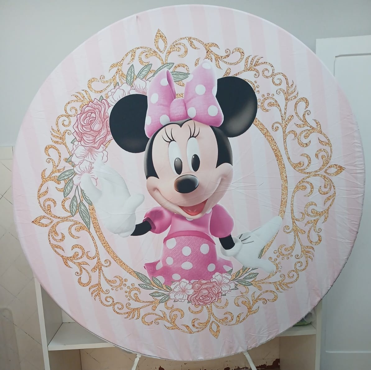 Painel  Minnie Rosa - Maluhe decorações 