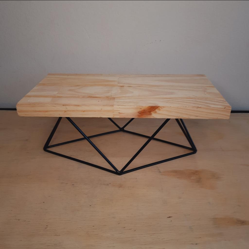Boleira Geométrica Retangular Preta - Maluhe decorações 