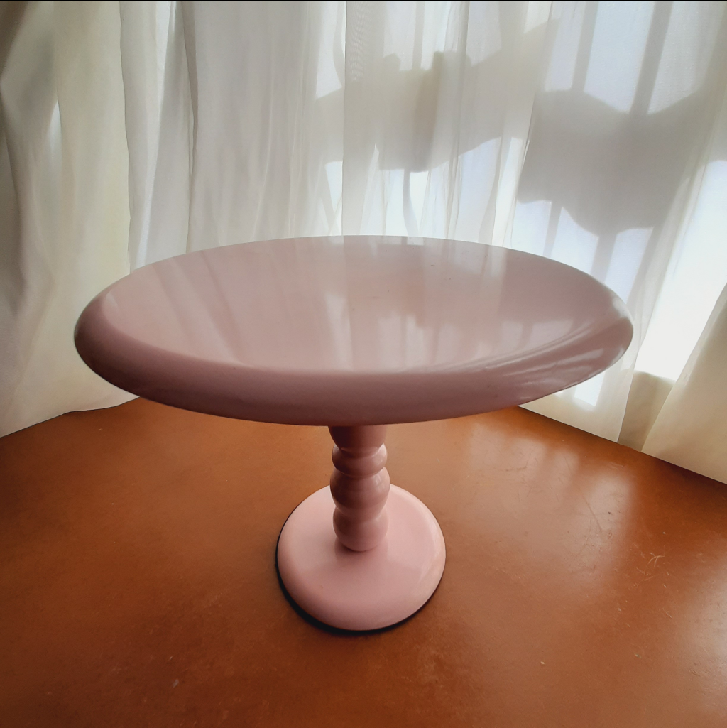 Boleira Mdf Tam. M 20Cm. Rosa Bebê - Maluhe decorações 
