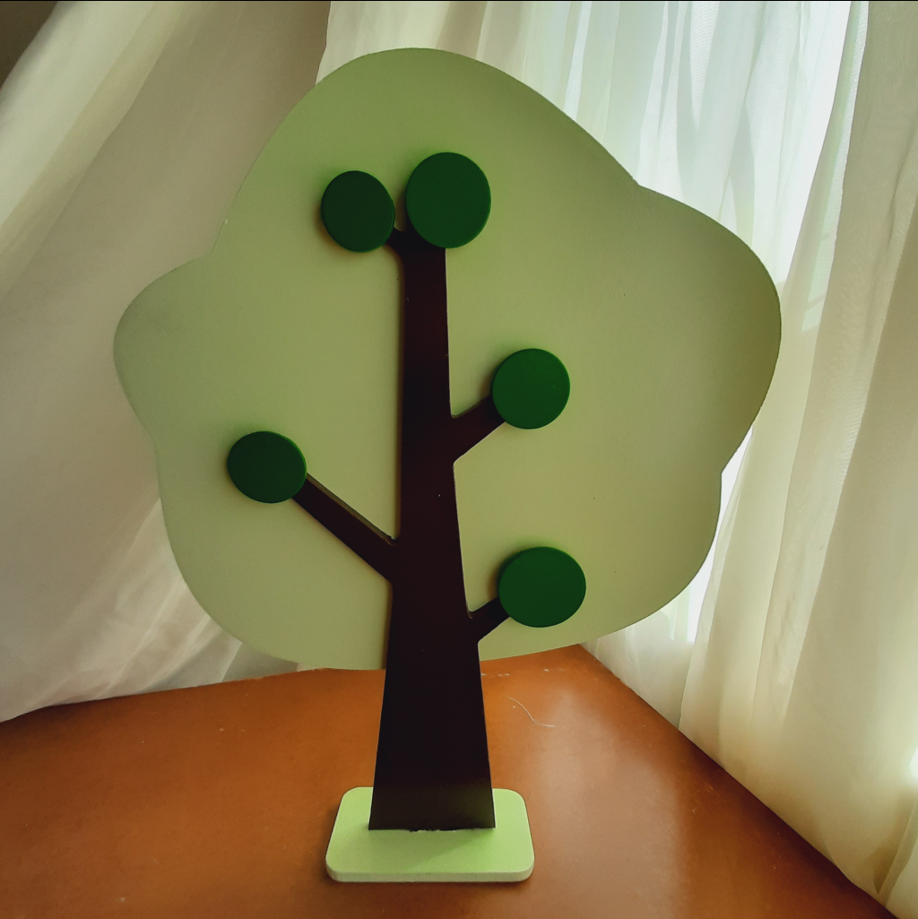 Árvore Mdf Verde Claro - Maluhe decorações 