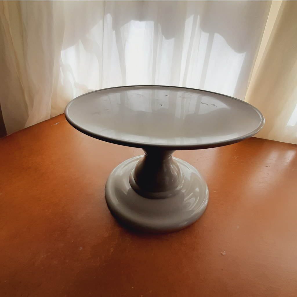 Boleira Plástico Abs Tam. P 14,5Cm. Cinza - Maluhe decorações 