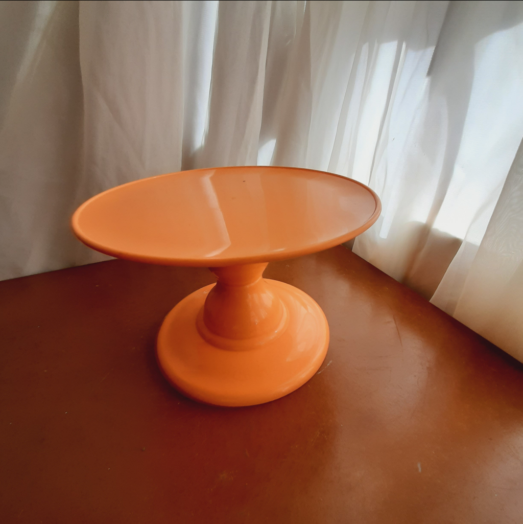 Boleira Plástico Abs Tam. P 14,5Cm. Laranja Claro - Maluhe decorações 