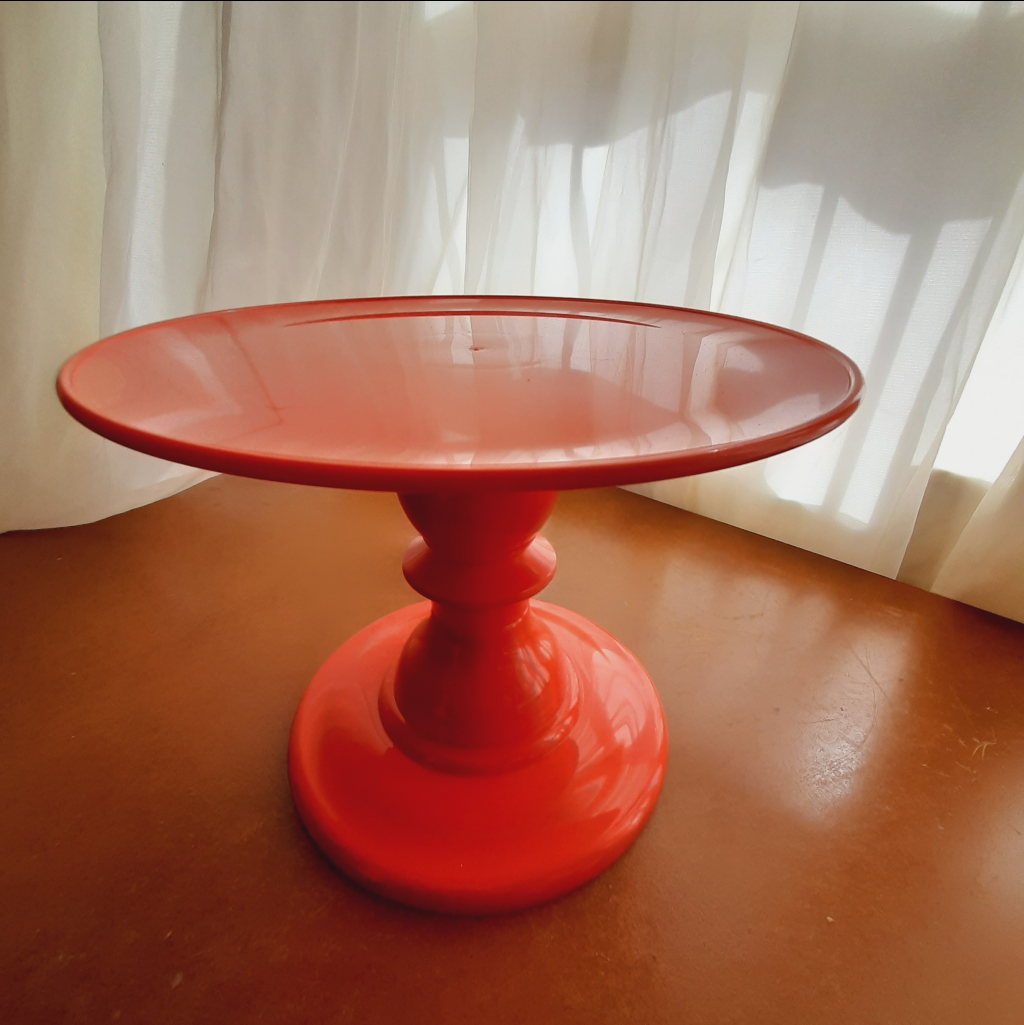 Boleira Plástico Abs Tam. P 16,5Cm. Vermelha - Maluhe decorações 