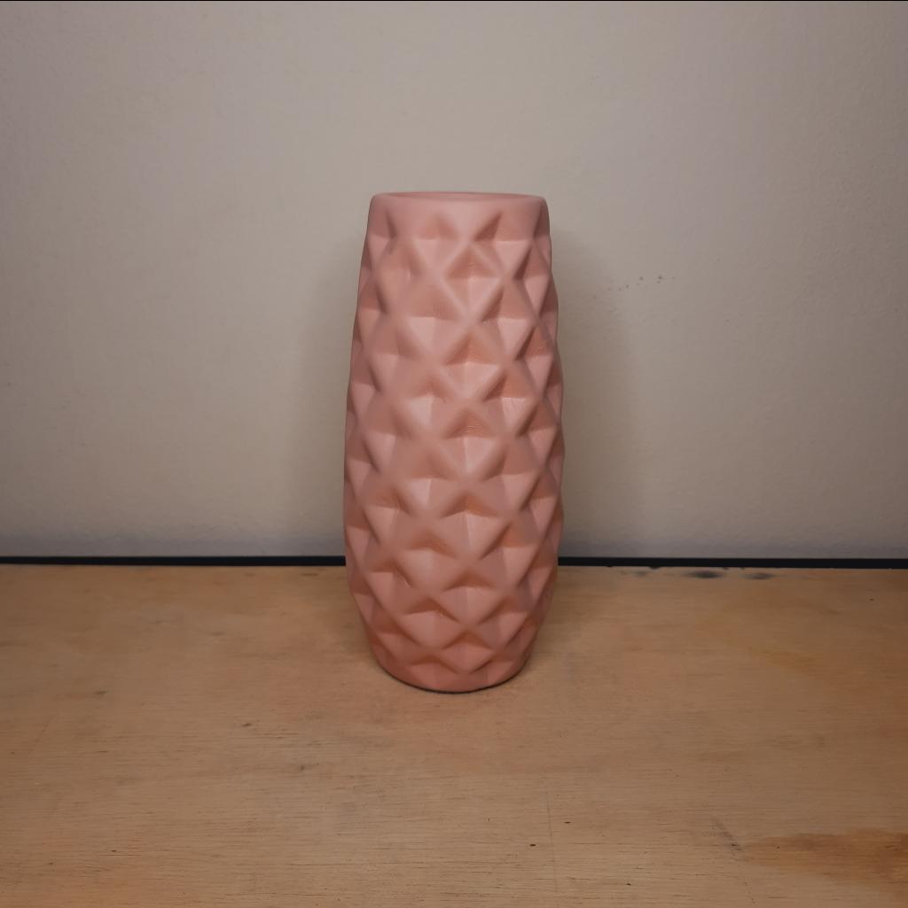 Vaso  Cerâmica Rosa Chá - Maluhe decorações 