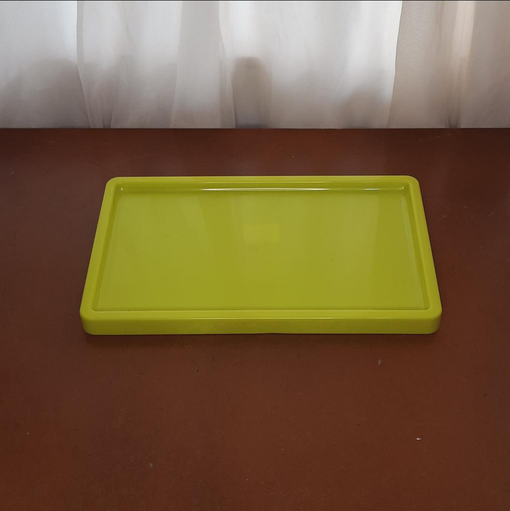 Bandeja Plástico Abs Retangular Amarela Neon - Maluhe decorações 
