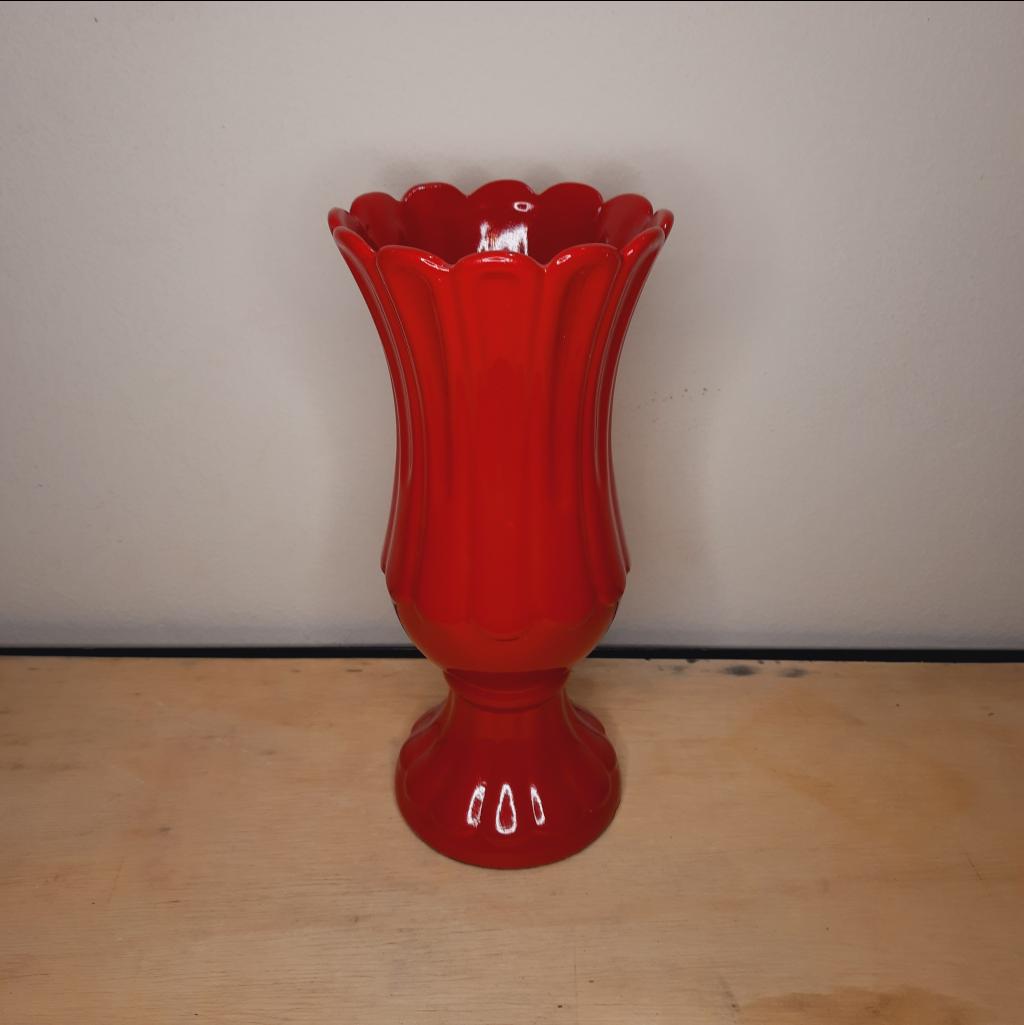 Vaso Cerâmica Vermelho - Maluhe decorações 