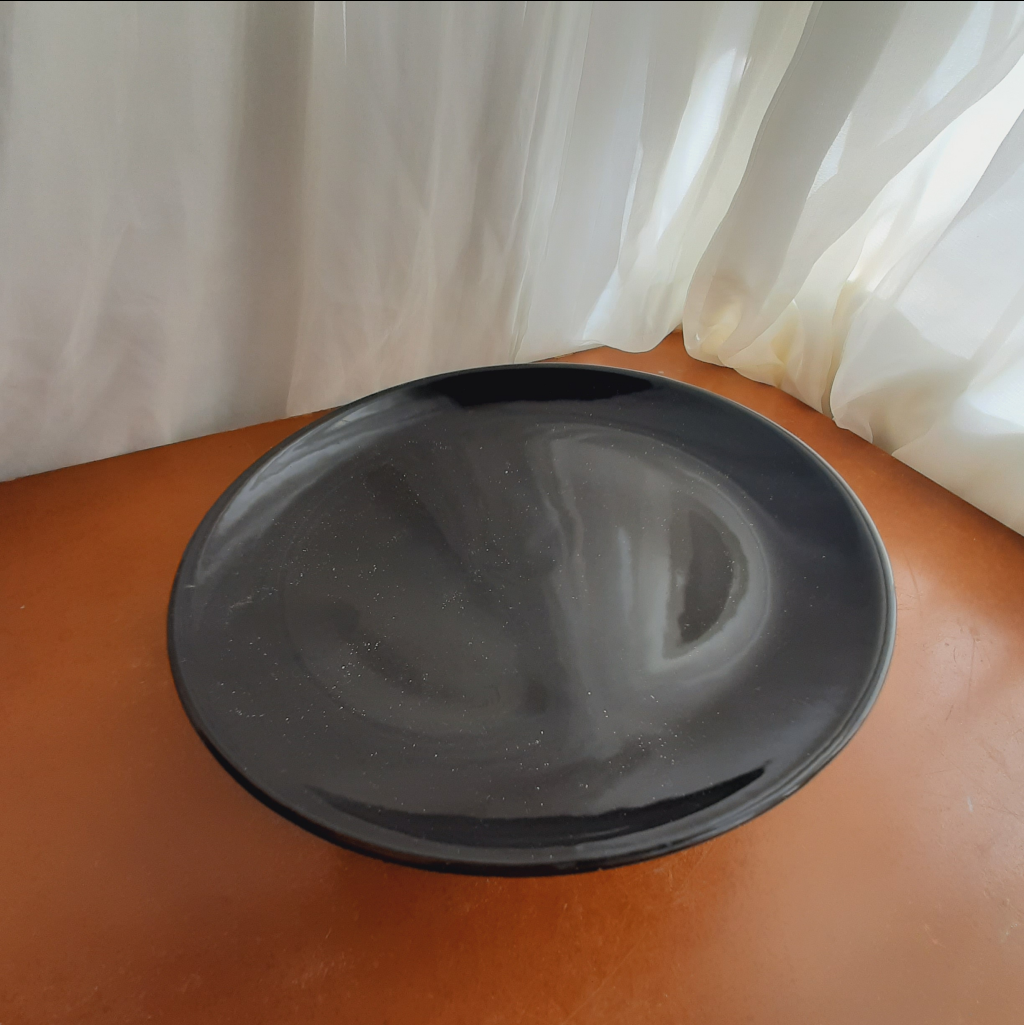 Boleira Cerâmica Tam. M 6Cm. Preta - Maluhe decorações 