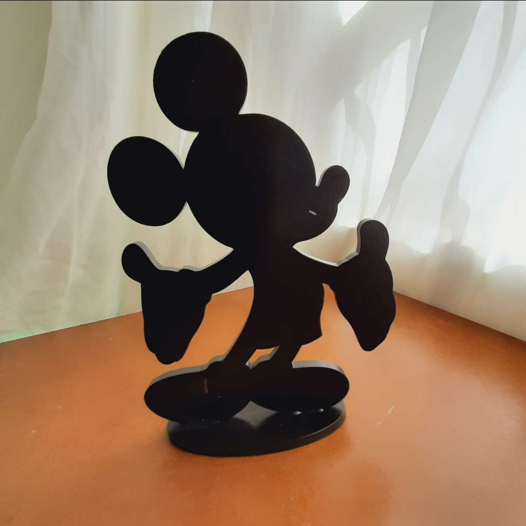 Mickey Mdf Preto - Maluhe decorações 
