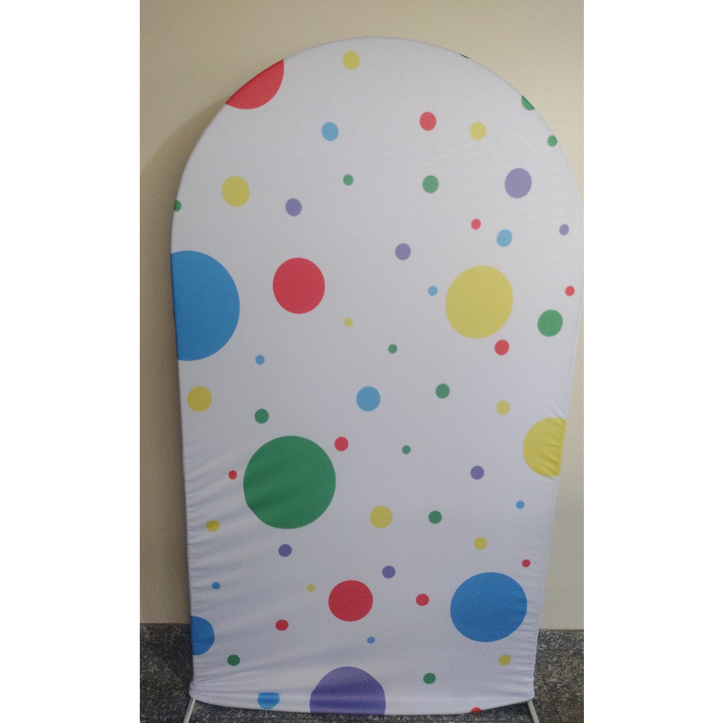 Painel Romano  Circo/ Bolinhas /Colorido - Maluhe decorações 