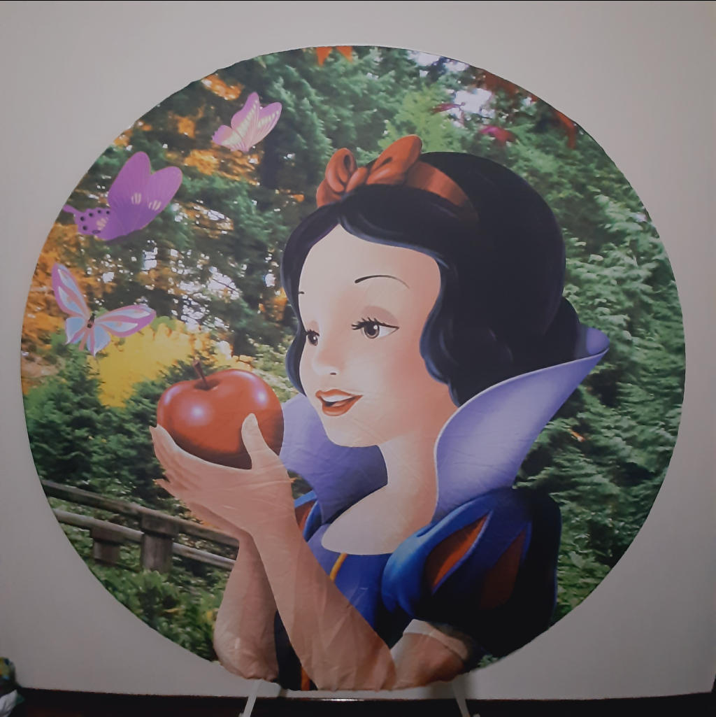 Painel Redondo Branca de Neve - Maluhe decorações 