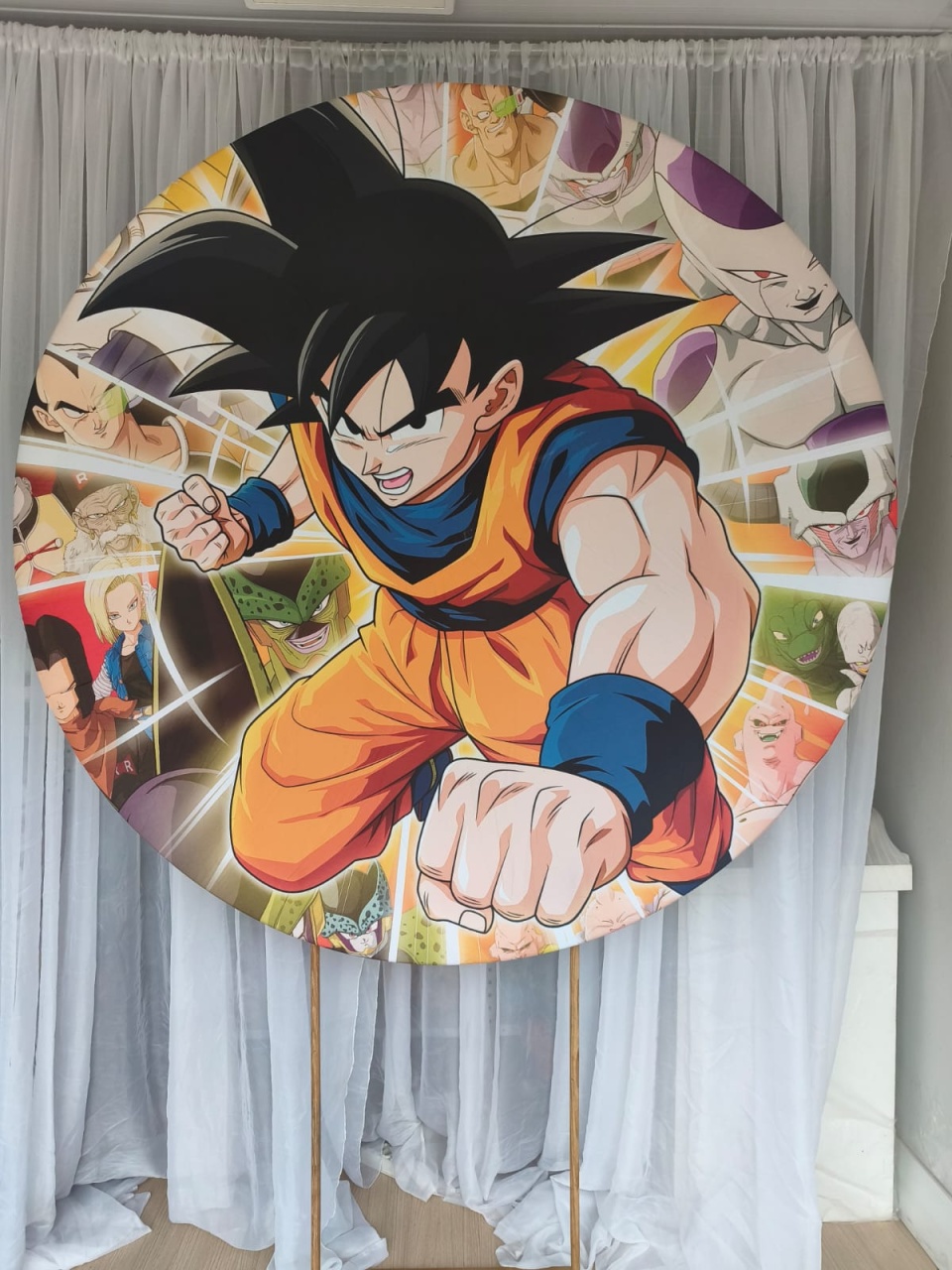Painel Redondo Dragon Ball - Maluhe decorações 