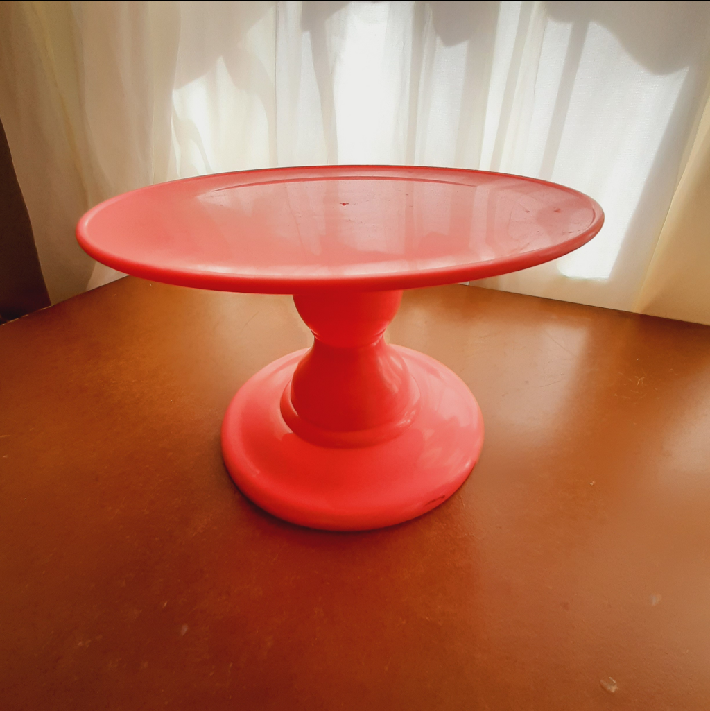 Boleira Plástico Abs Tam. P 14,5Cm. Rosa Neon - Maluhe decorações 