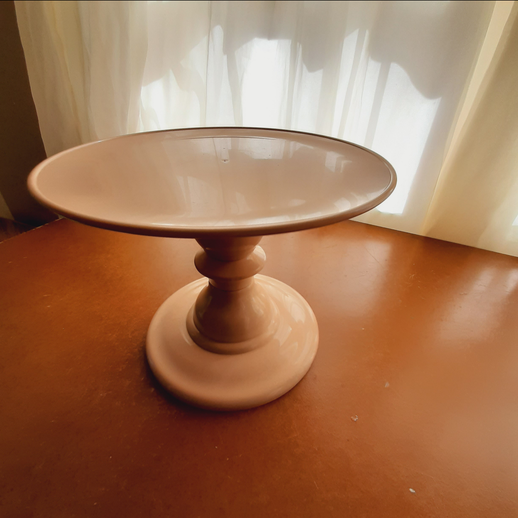 Boleira Plástico Abs Tam. P 16,5Cm. Bege - Maluhe decorações 