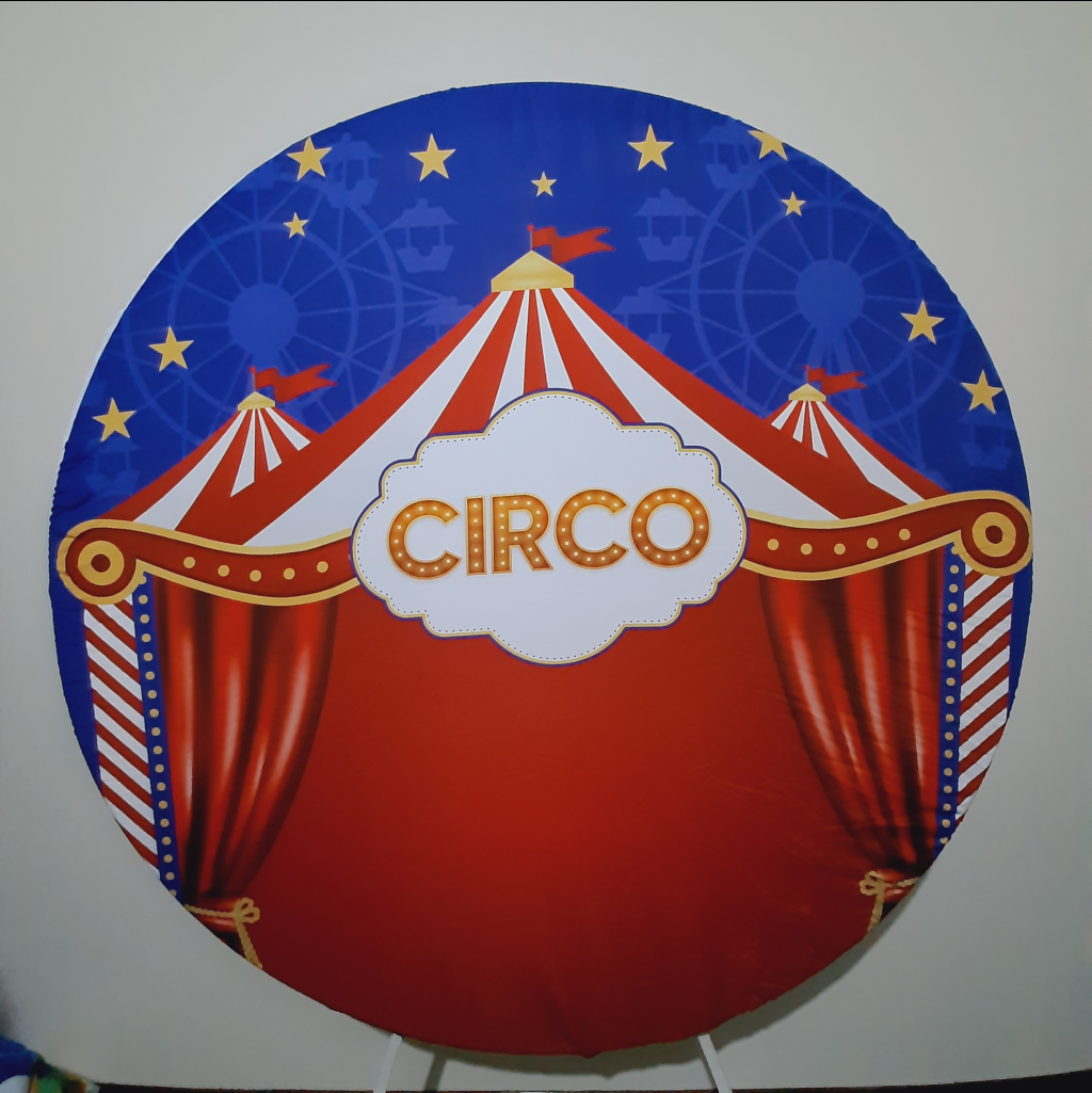 Painel Redondo Circo - Maluhe decorações 
