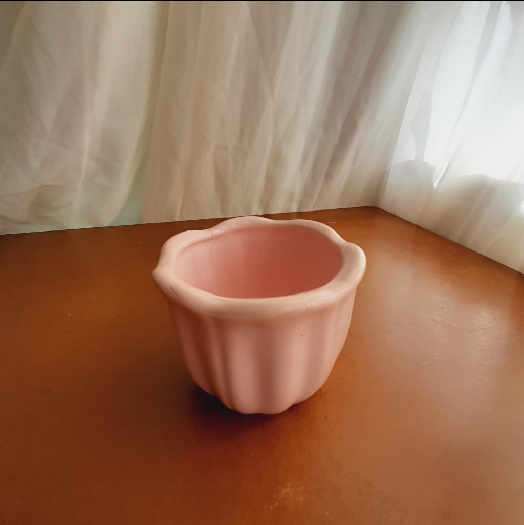 Cachepô Cerâmica Pequeno Rosa Bebê - Maluhe decorações 