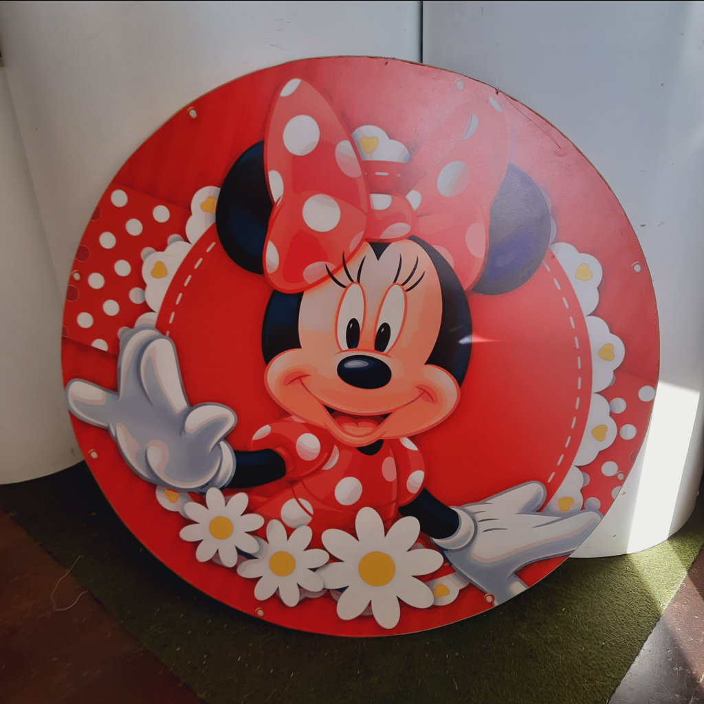 Totem Minnie Redondo - Maluhe decorações 