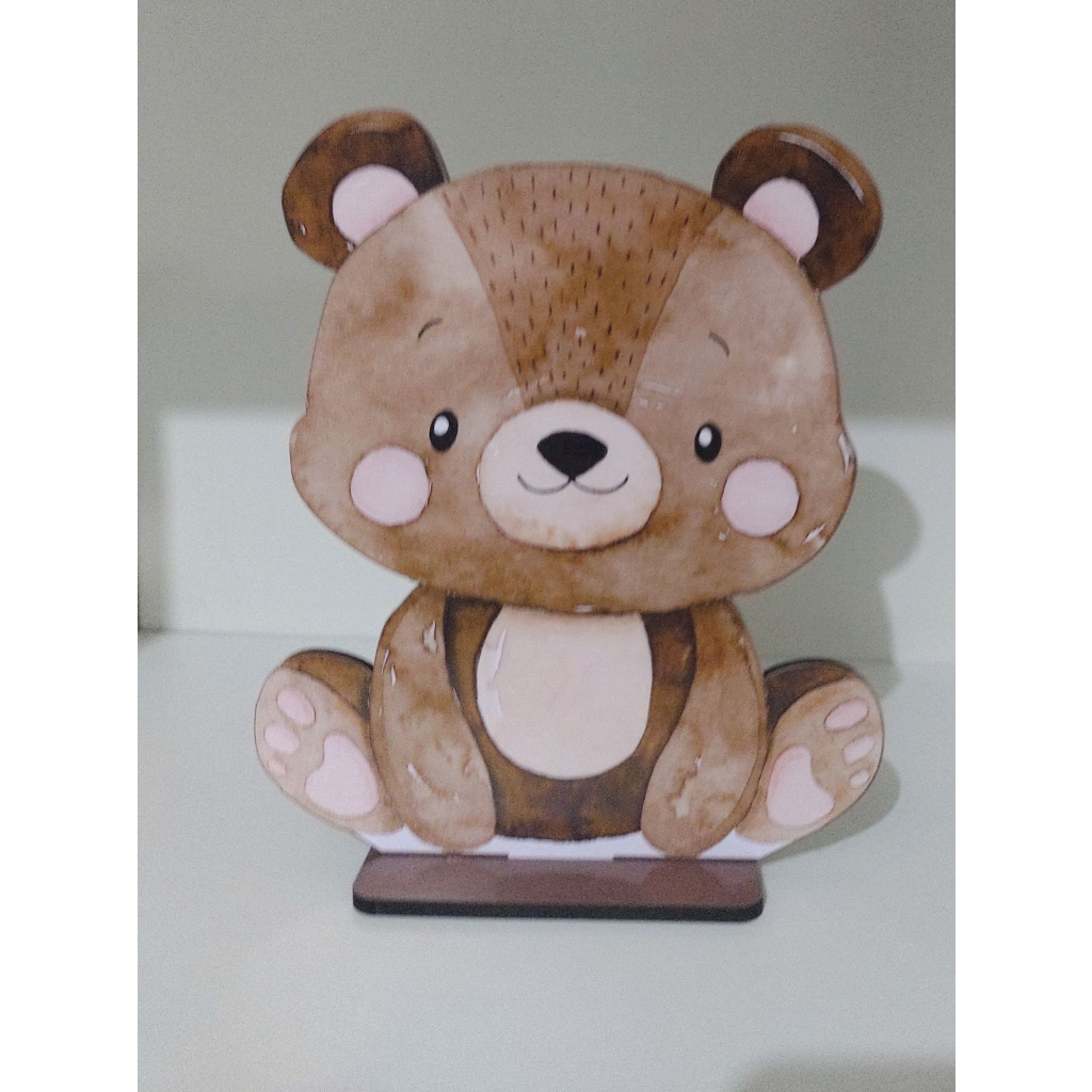 Display  Urso Bosque 26 Cm - Maluhe decorações 