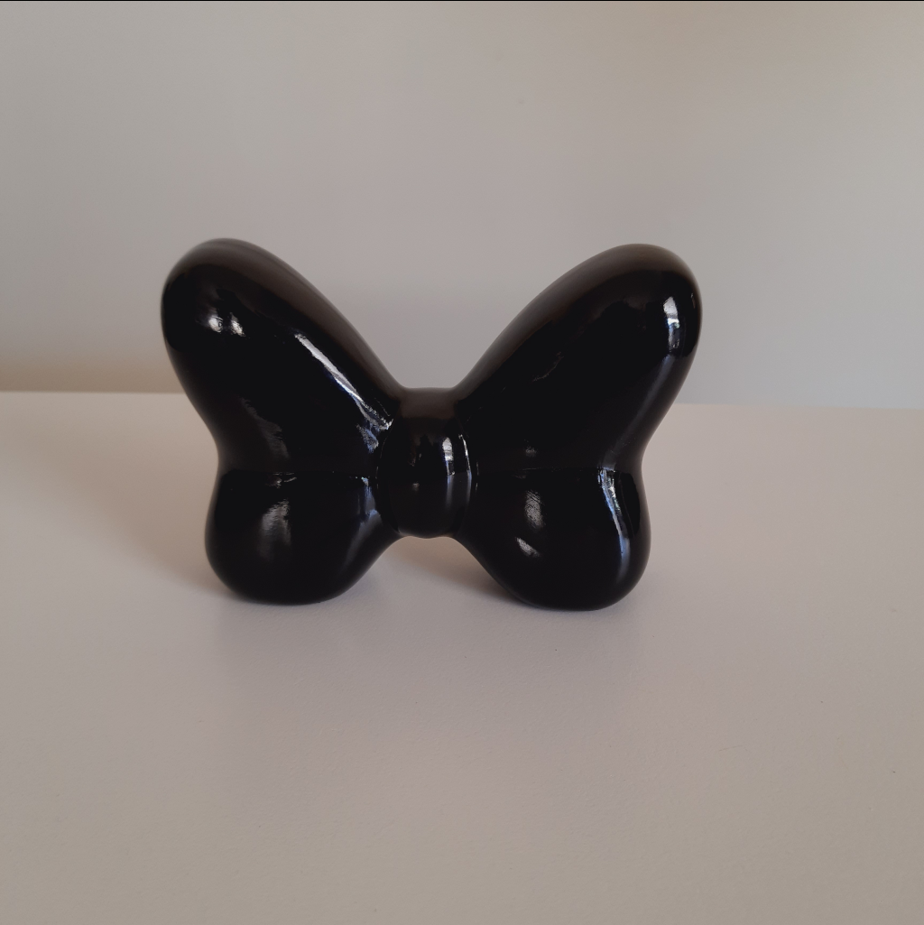 Laço Cerâmica Preto - Maluhe decorações 