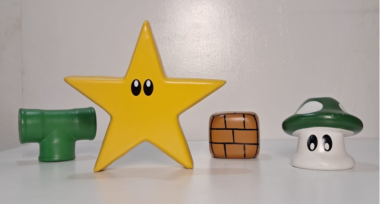 Kit Mario Bros de Louça - Stefane Sales 