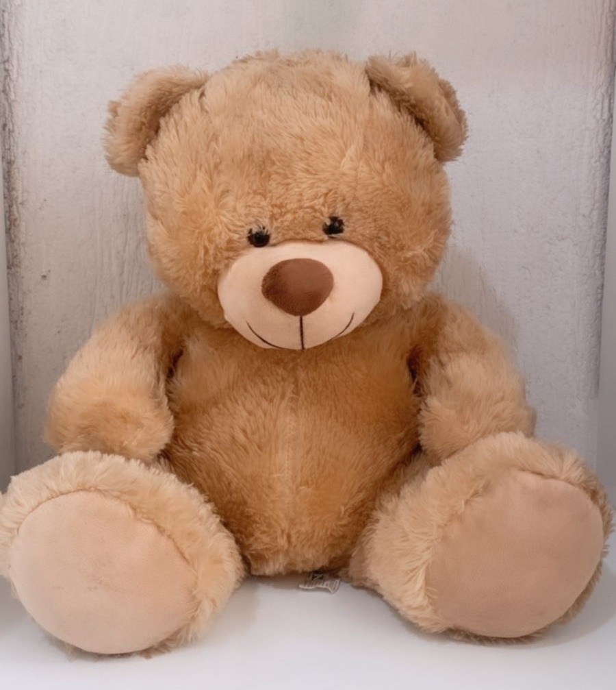 Urso de Pelúcia Bege Médio - Stefane Sales 
