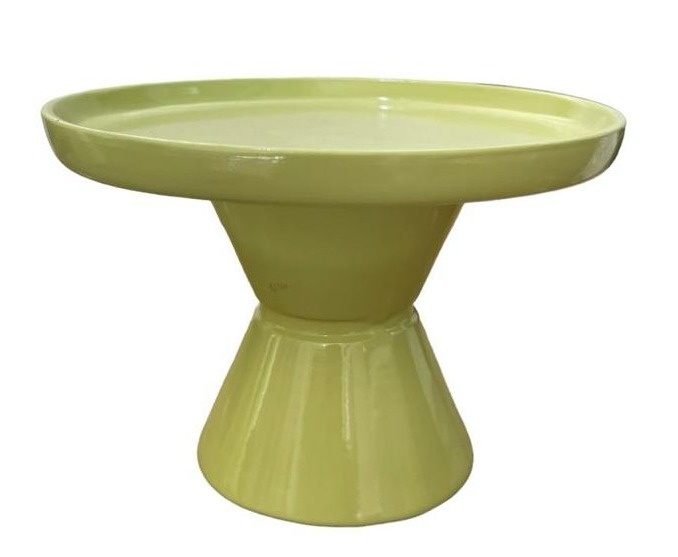 Bandeja Verde Cítrus Cone de Louça 10Cm - Stefane Sales 