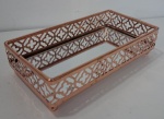 Bandeja de Metal Linha Luxo Rose Gold Pp - imagem 1