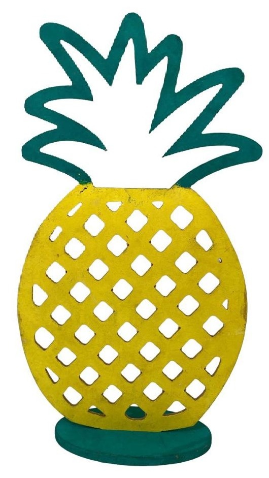 Abacaxi Amarelo Decorativo de Mdf - Stefane Sales 