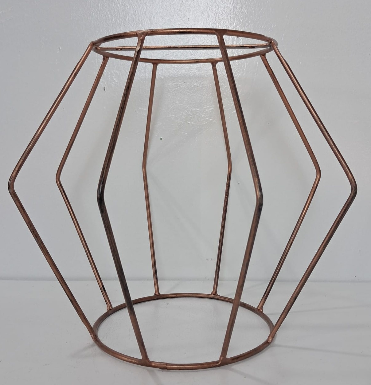 Vaso de Metal Vazado Rose Gold - Stefane Sales 