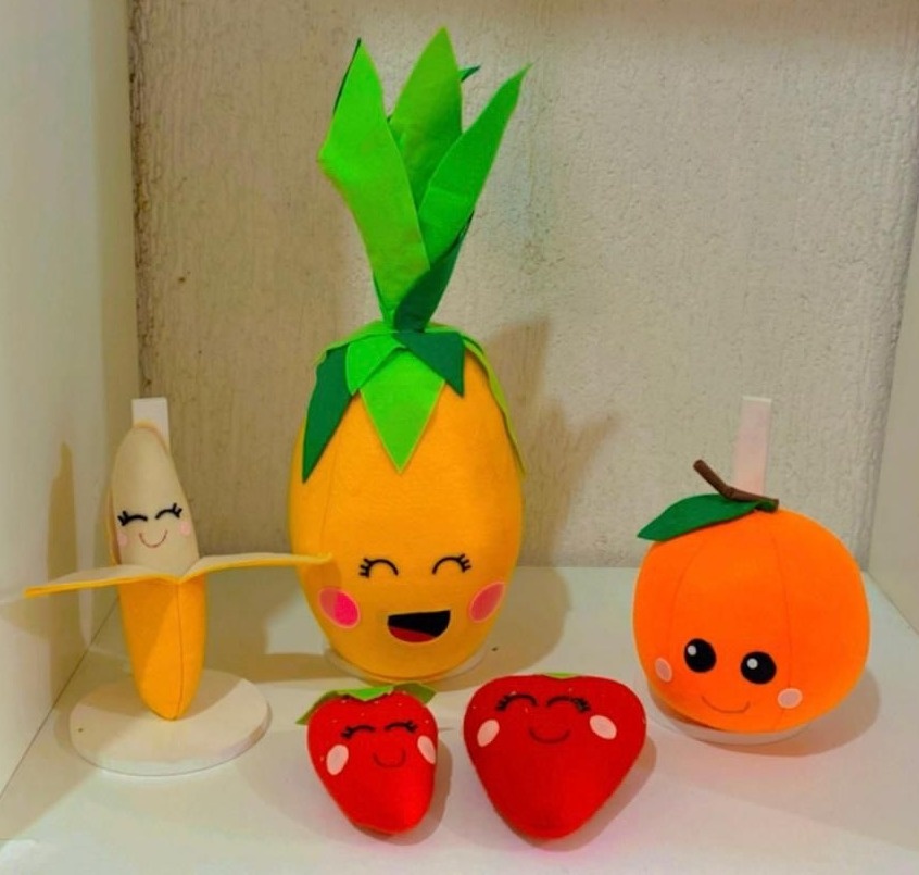 Kit Frutas de Feltro - Stefane Sales 
