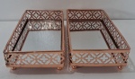 Bandeja de Metal Linha Luxo Rose Gold Pp - imagem 2
