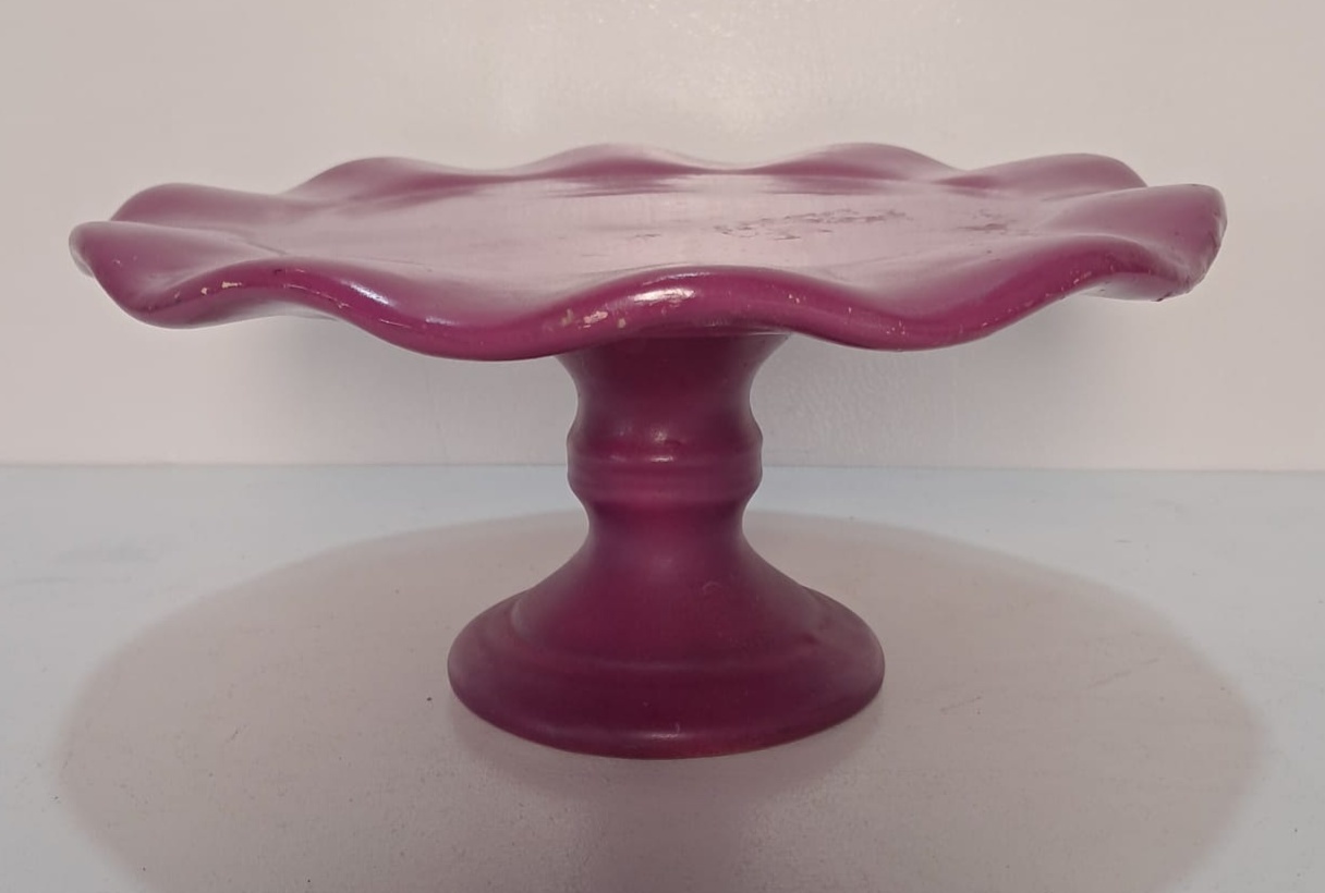 Bandeja de Onda Roxo Candy de Louça - Stefane Sales 
