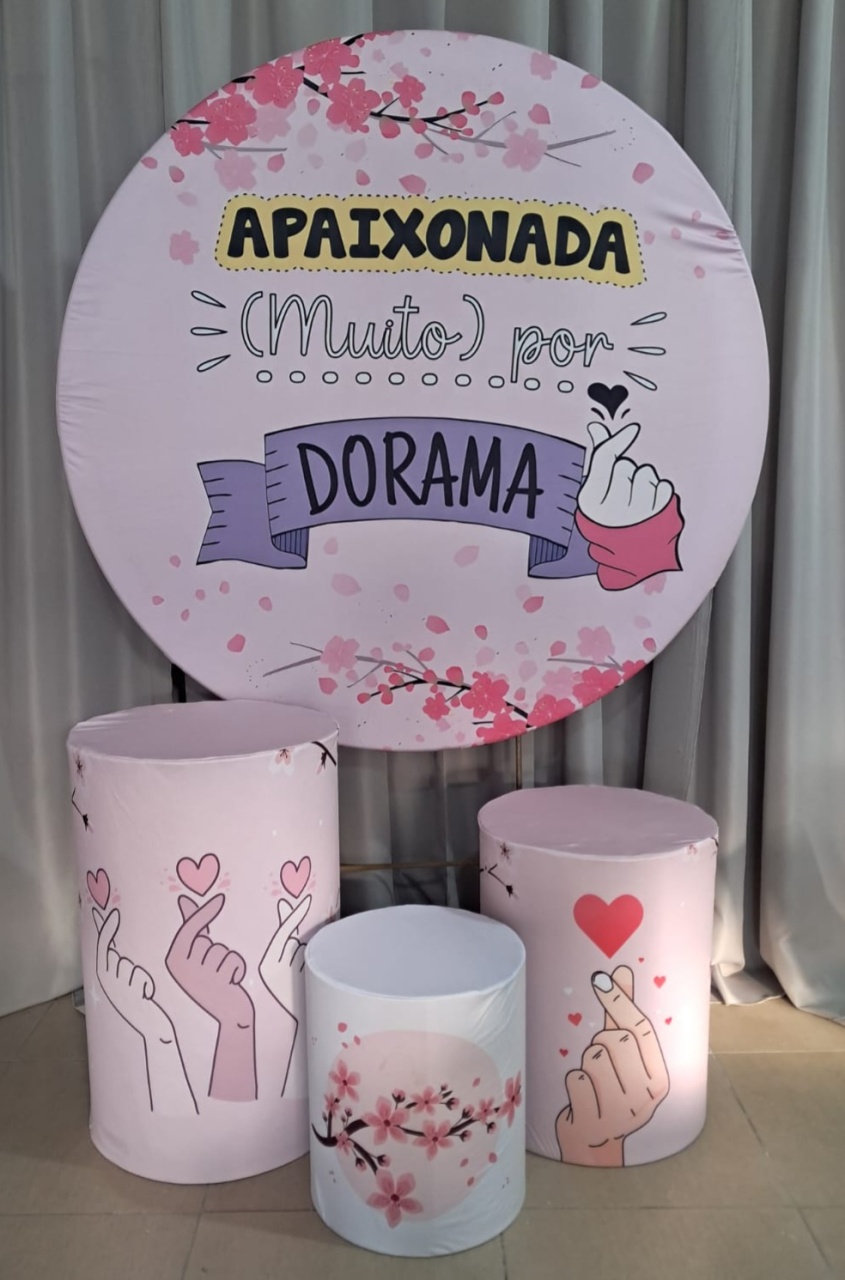 Painel E Capas Dorama Rosa - Stefane Sales 