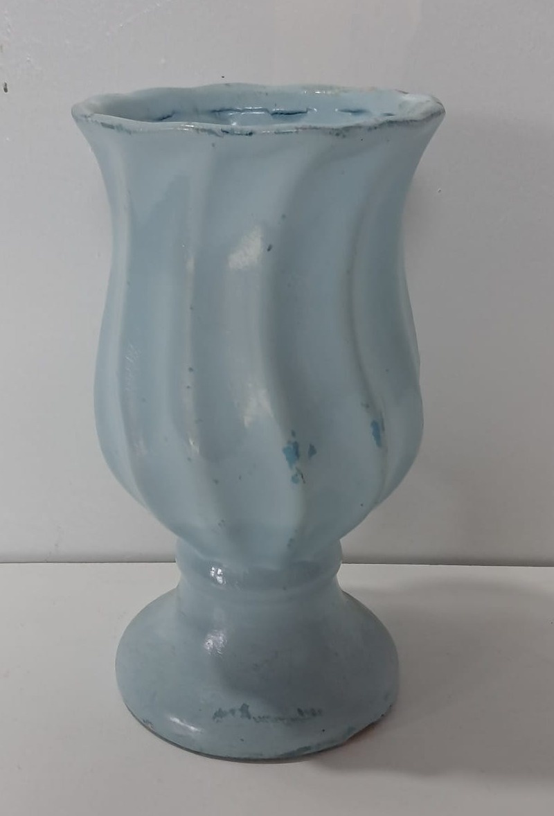 Vaso Piruliteiro Azul Candy de Louça P - Stefane Sales 