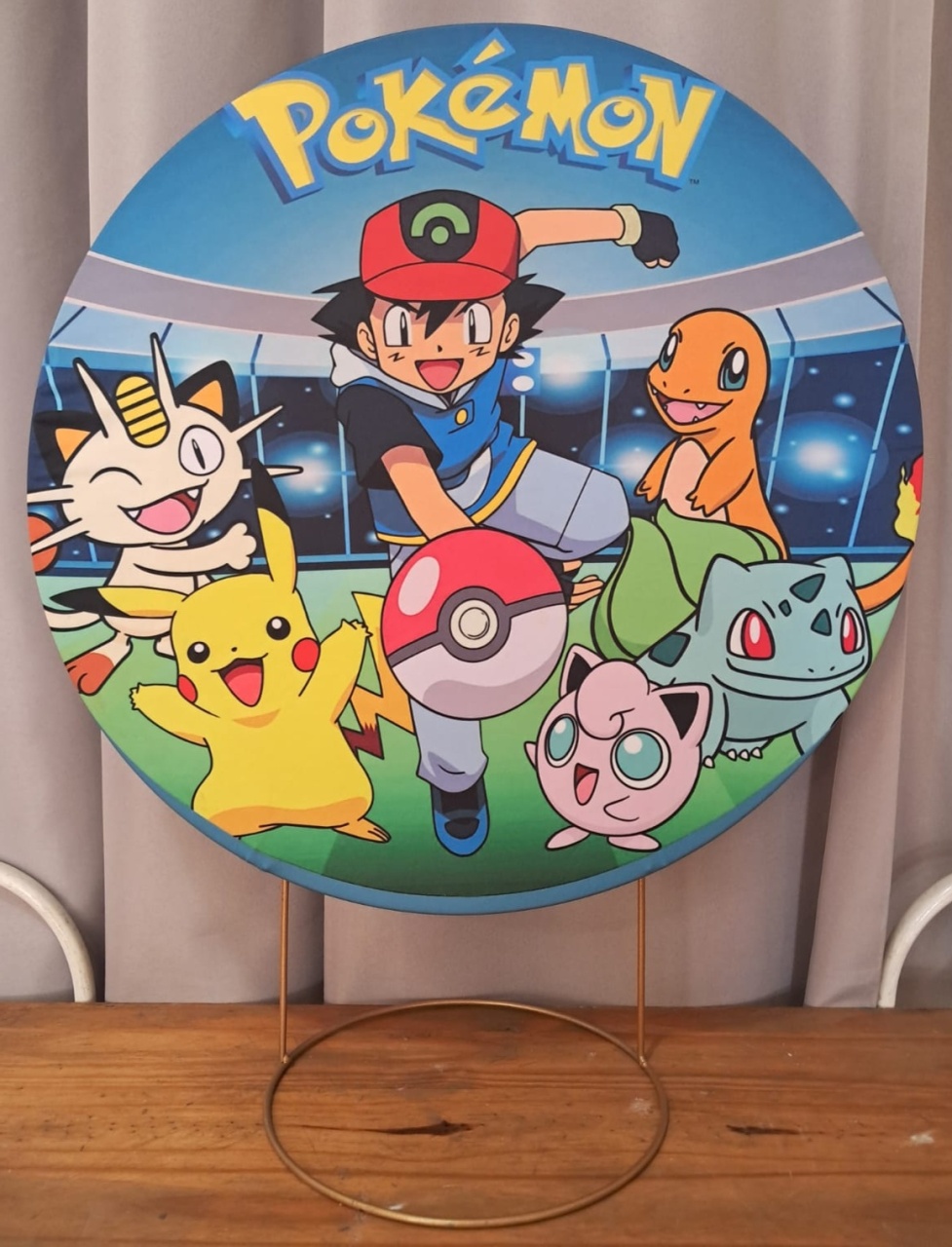 Painel de Mesa Pokemon - Stefane Sales 