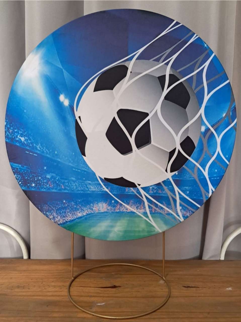 Painel de Mesa Bola Na Rede Futebol - Stefane Sales 