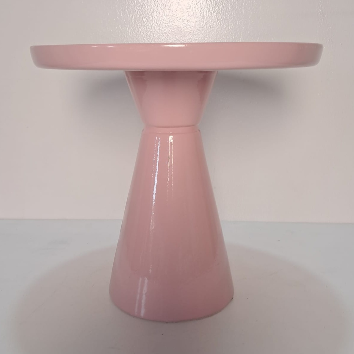 Boleira Rosa Candy de Louça Gg - Stefane Sales 