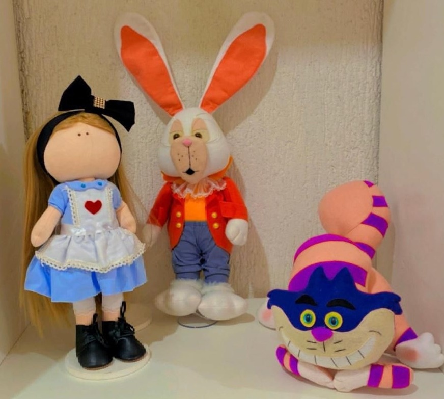 Kit Alice No País das Maravilhas de Feltro - Stefane Sales 