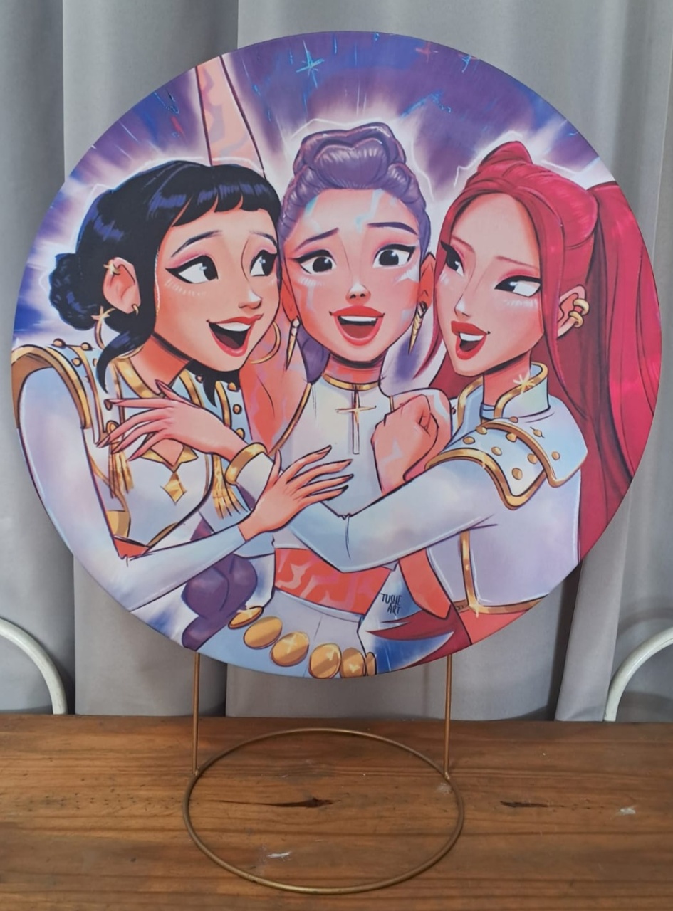 Painel de Mesa Guerreiras Do Kpop - Stefane Sales 
