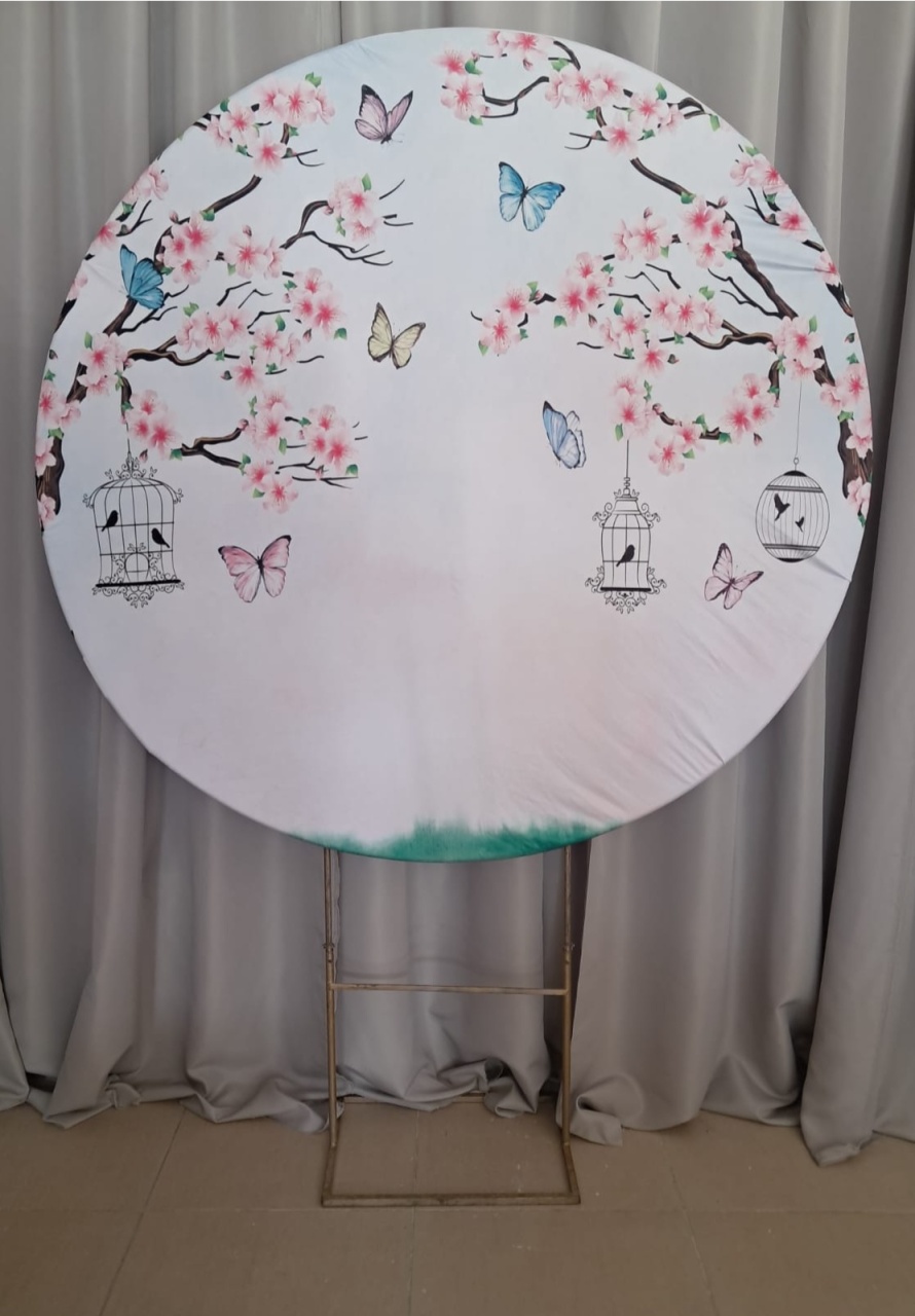 Painel Jardim Com Borboletas - Stefane Sales 