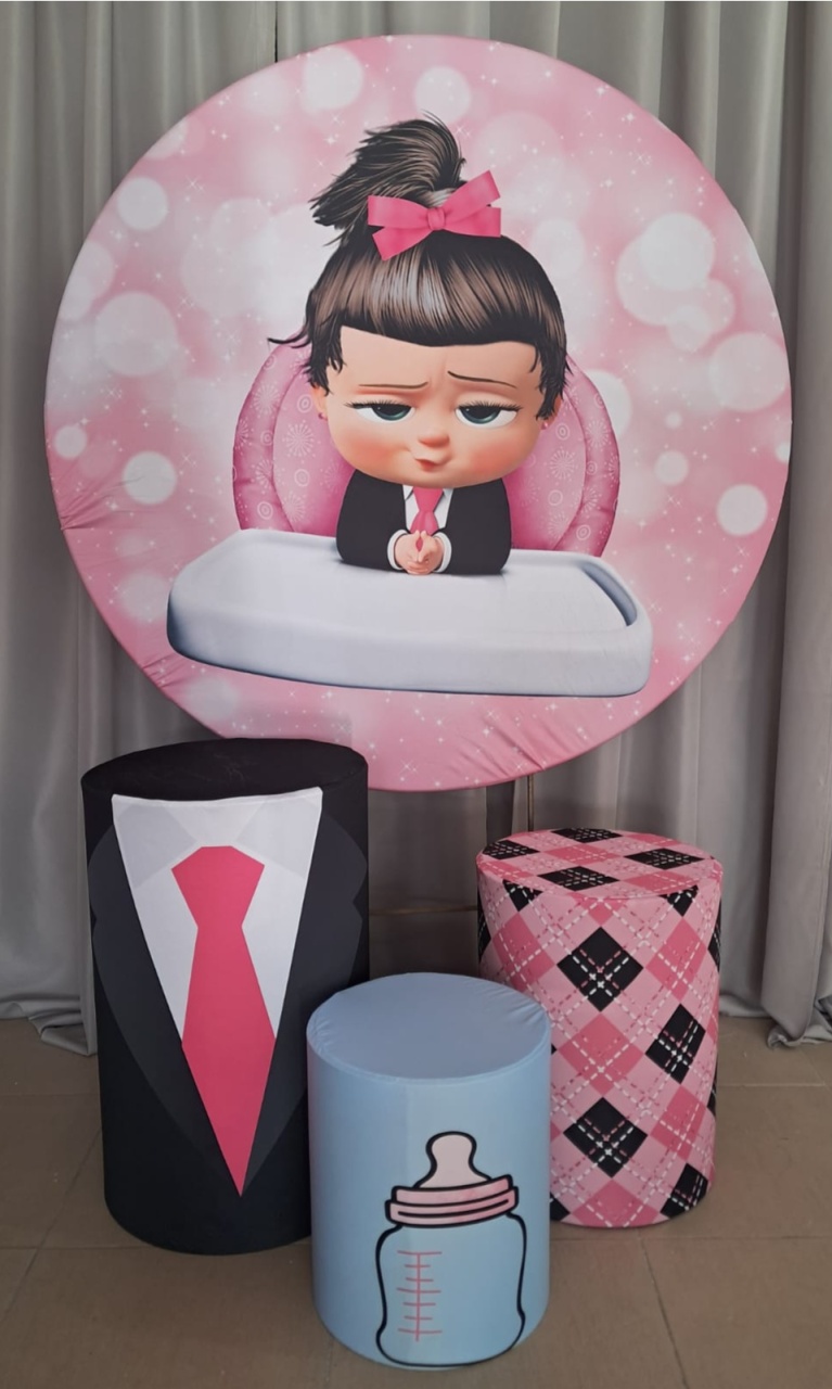 Painel E Capas Poderosa Chefinha Rosa - Stefane Sales 
